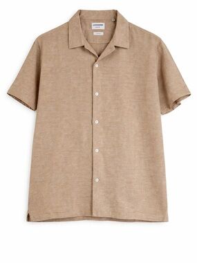 Lindbergh Cotton Linen Short Sleeve Button-Up Shirt – Men’s XXL